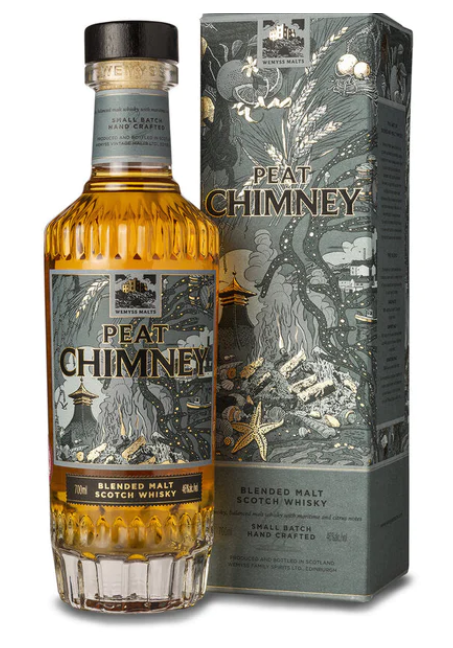Wymess Whisky Peat Chimney - Blended Malts Scotch Whisky - 70cl