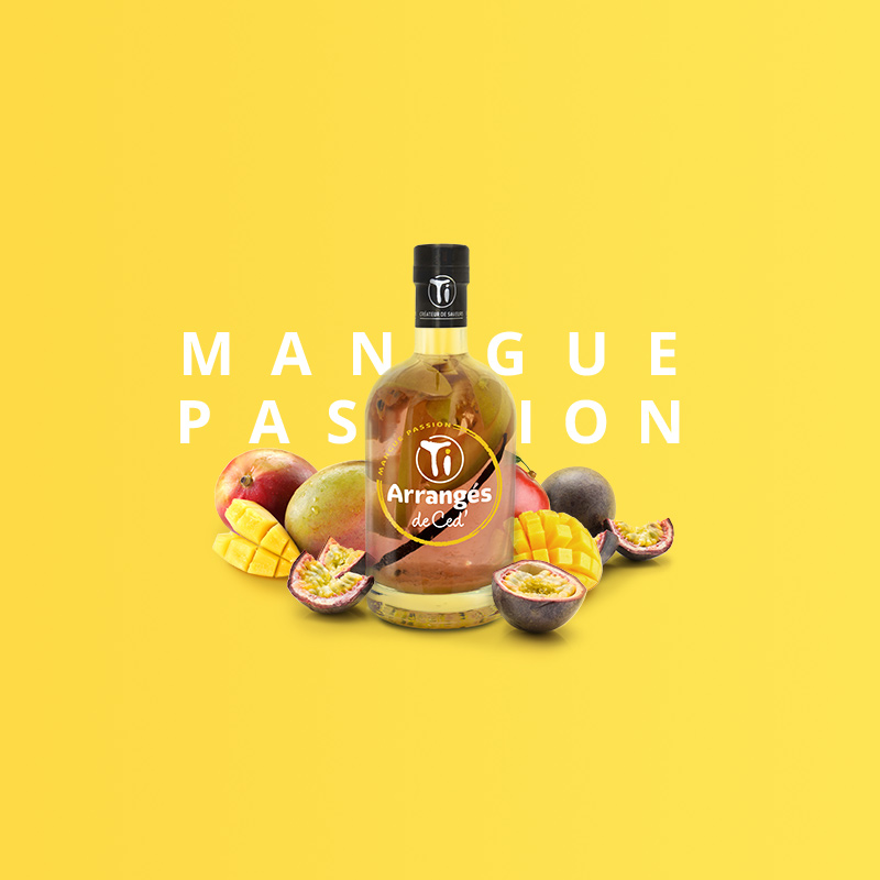 Les Arrangés de Ced' - Rhum Arrangé Mangue - Passion - 70cl