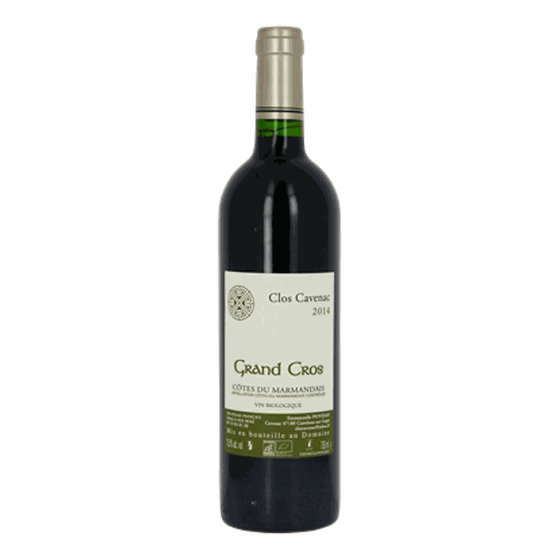 Clos Cavenac &quot;Grand Cros&quot; - Côtes du Marmandais - Rouge - 2008 - 75cl