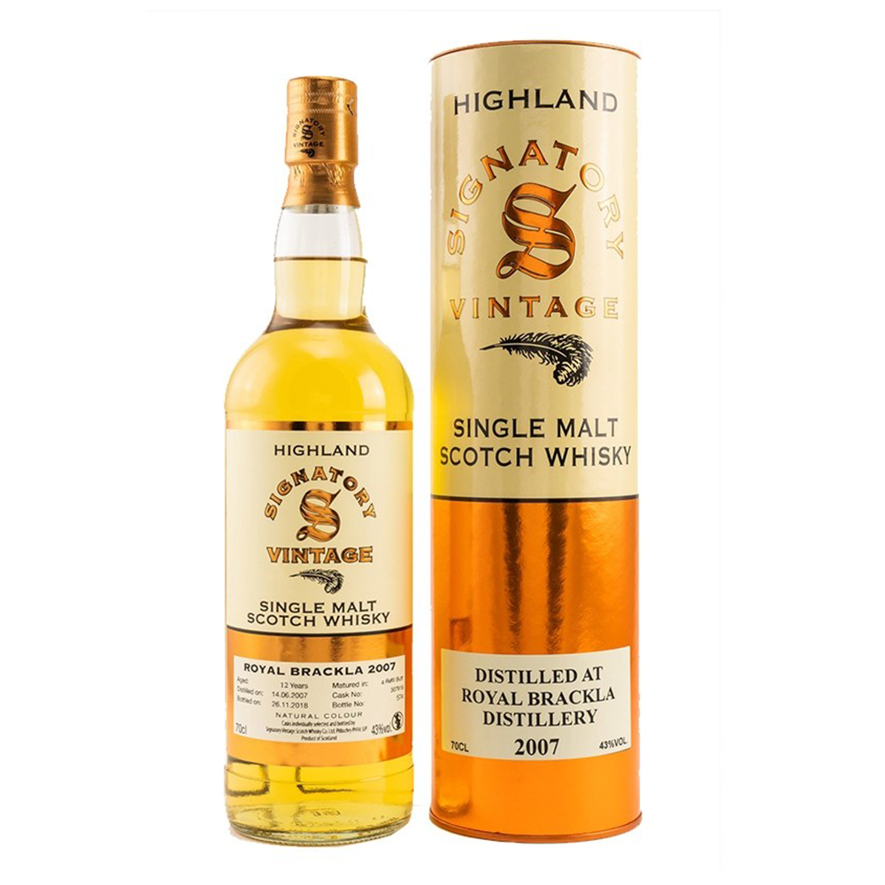 ROYAL BRACKLA 12 ans 2007 S.V 43% - 70cl