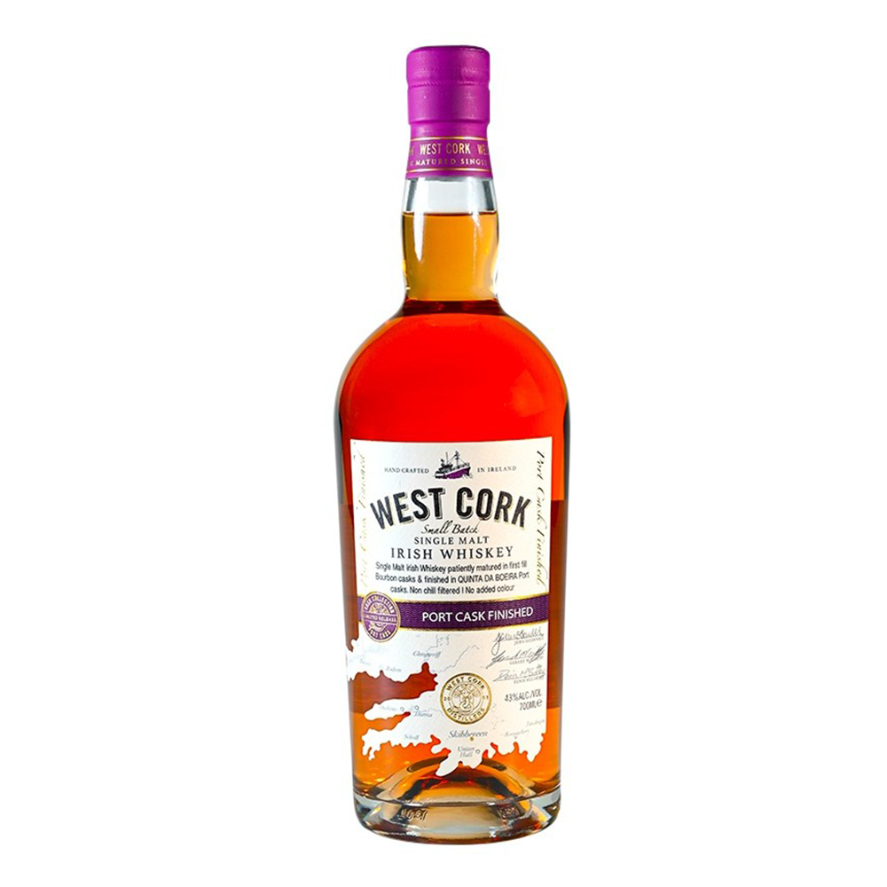 WEST CORK Port Cask Finished 43% - 70cl