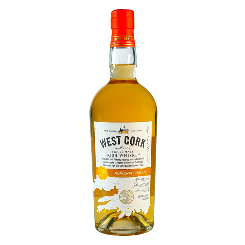 WEST CORK Rum Cask Finished 43% - 70cl