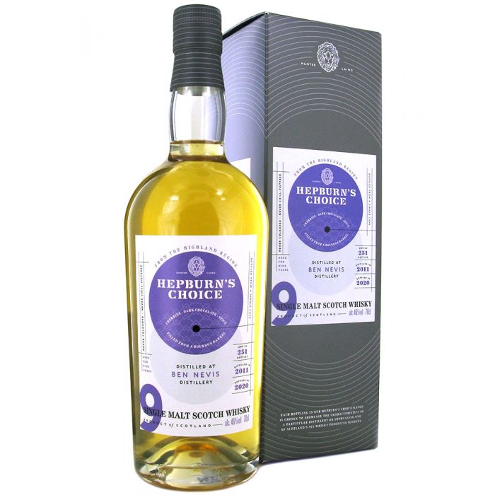 Hunter Laing - Ben Nevis 9 ans 2011 - Hepburn's Choice  Single Cask - 70cl - 46%