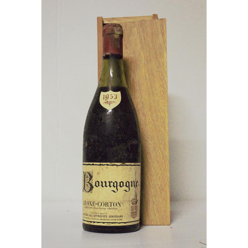 Comptoir des entrepôts Girondins - Aloxe Corton - rouge - 1953 - 75 cl