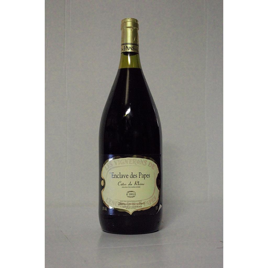 Vignerons de l'enclave des Papes - Côtes du Rhône rouge - 1993 - 150cl