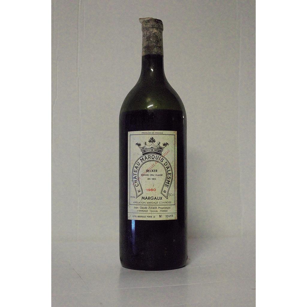 Château Marquis d'Alesme Becker - Margaux - 3ème GCC -  1980 - 150cl