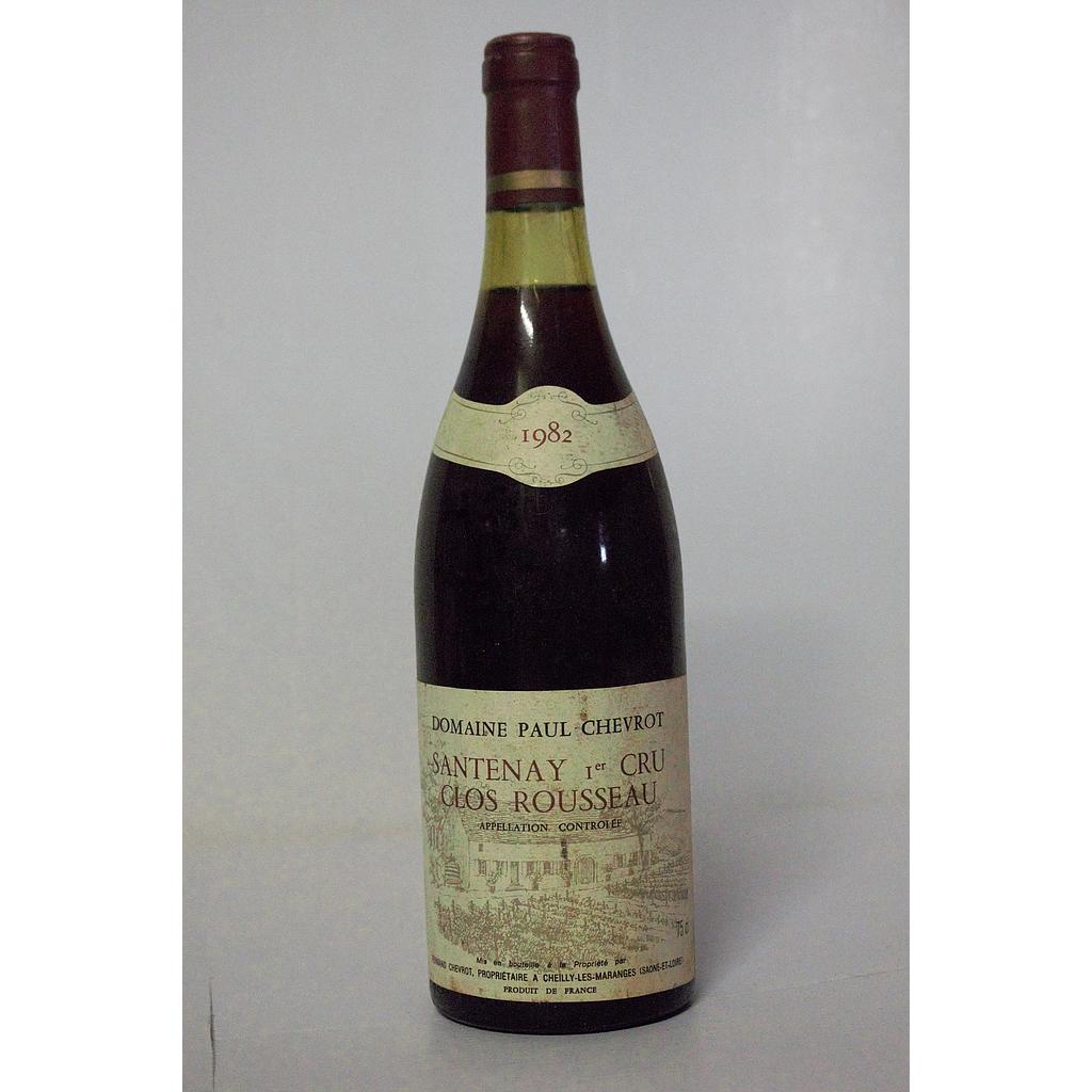 Domaine Paul Chevrot - Santenay 1er cru &quot;clos rousseau&quot; - 1982 - 75cl