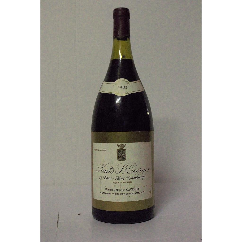 Domaine Maurice Gavignet - Nuits saint Georges - 1er cru &quot;Les chaboeufs&quot;- 1983 - 150cl