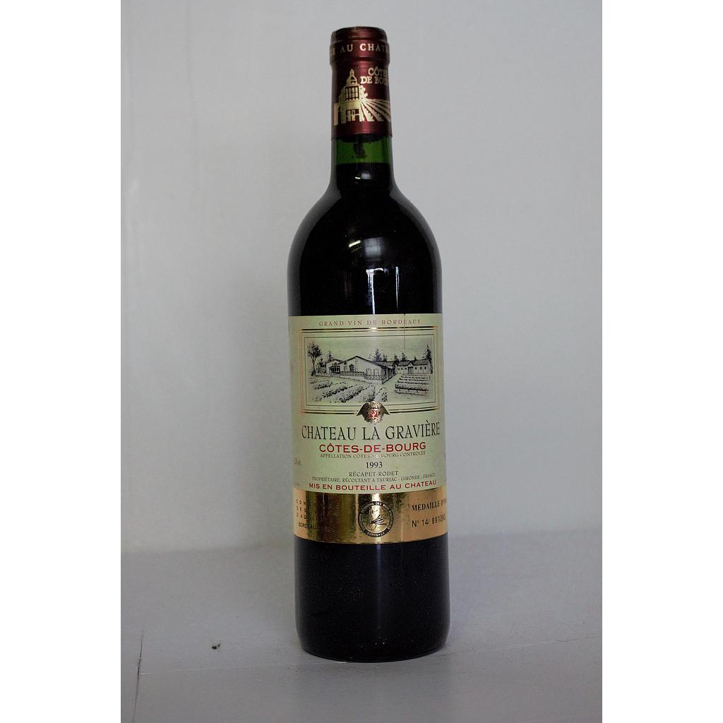 Chateau La Gravière - Côtes de Bourg - 1993 - 75cl