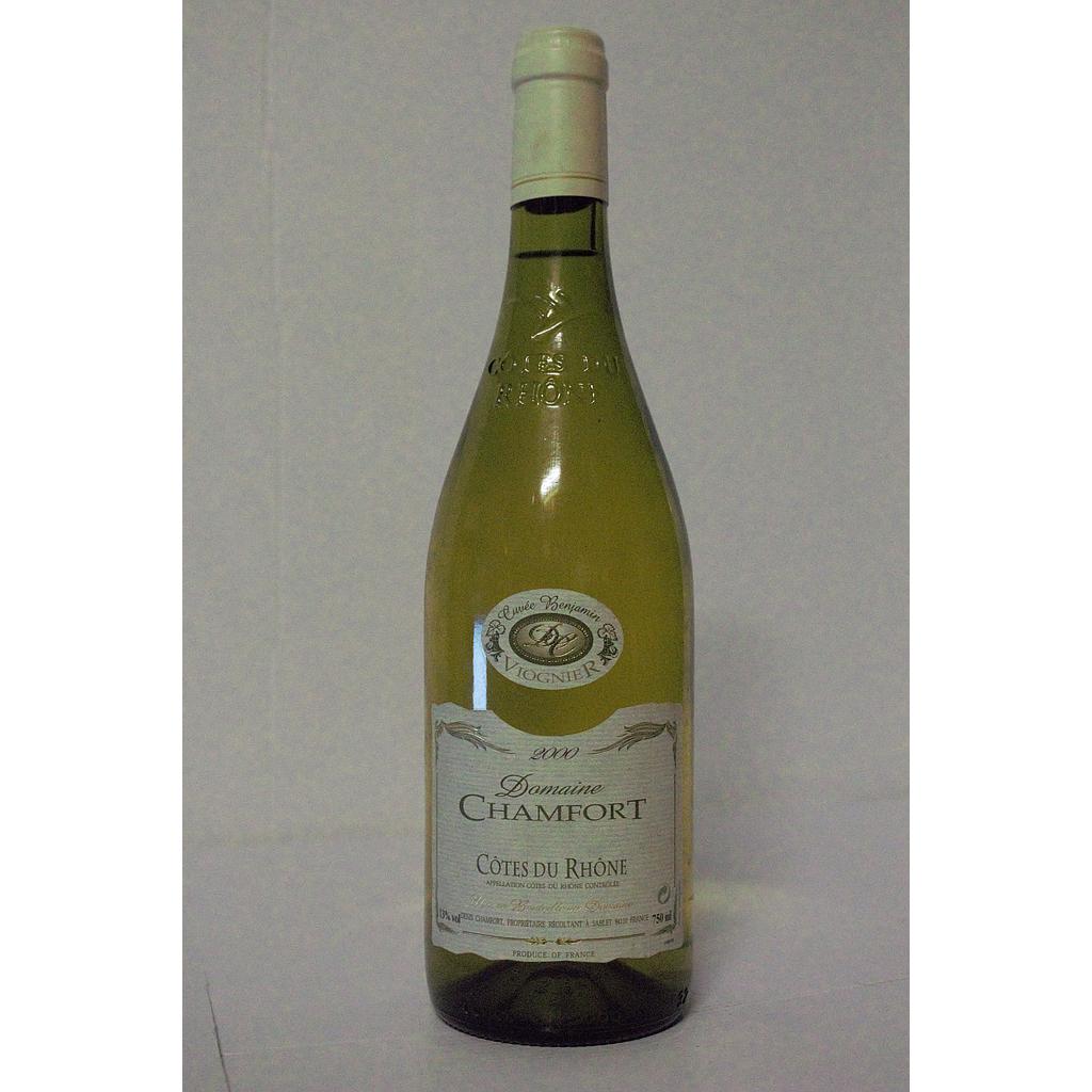 Domaine Chamfort - Côtes du Rhône blanc - Viognier- 2000 - 75 cl