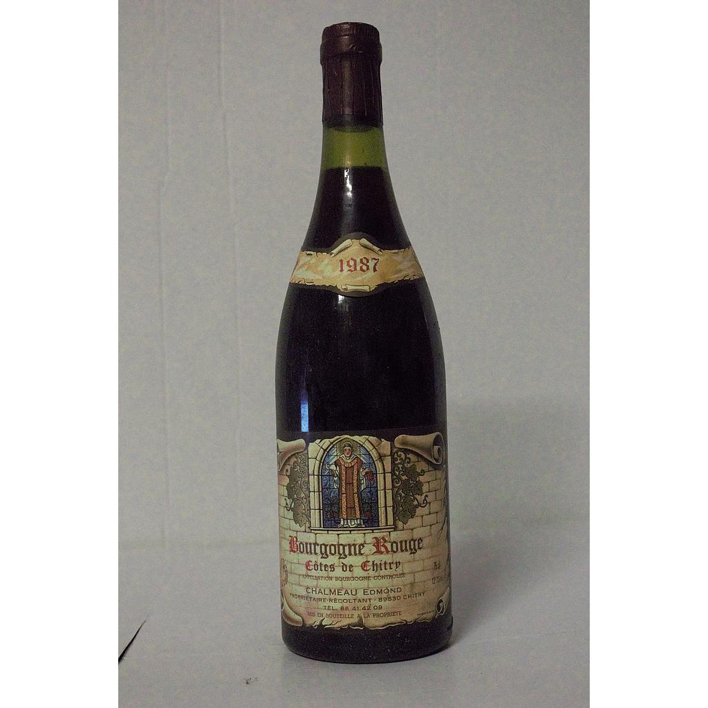 Domaine Edmond Chalmeau - Bourgogne Côtes de Chitry - Rouge - 1987 - 75cl