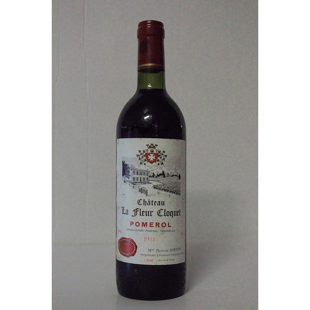 Chateau La Fleur Cloquet - Pomerol - 1981- 75cl