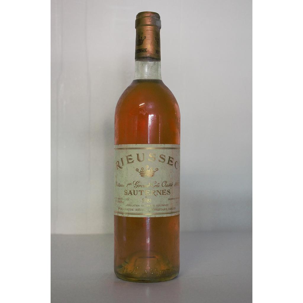 Château Rieussec - Sauternes 1er cru - 1981 - 75cl