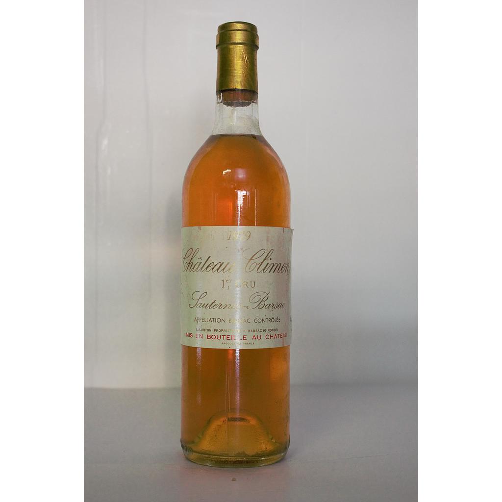 Château Climens - Sauternes 1er cru classé - 1979 - 75cl