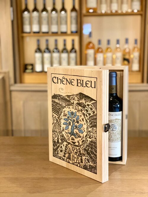 Domaine du Chêne Bleu - Caisse bois 3 bouteille 75cl