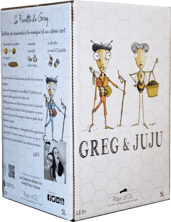 Greg &amp; Juju - IGP Pays d'Oc - Rouge - 5l