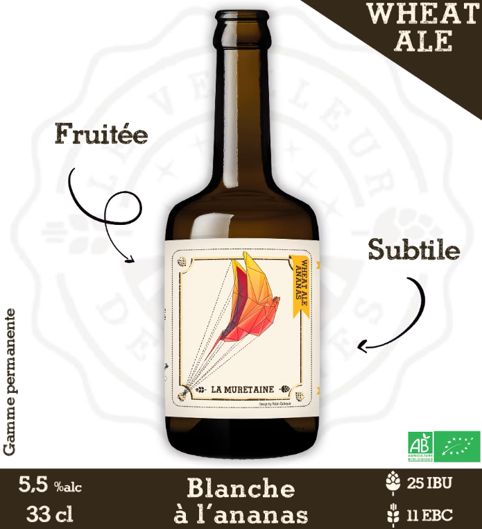 Le Veilleur de bières - Wheat Ale Ananas - 33cl