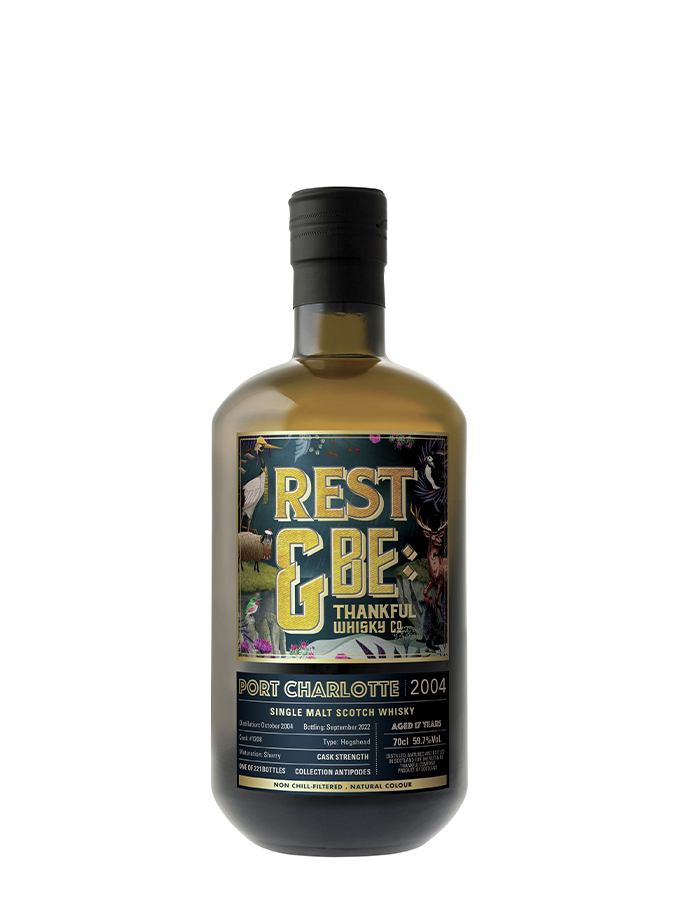 REST &amp; BE Thankful - 17 ans - 2004 - Port Charlotte - Sherry cask - 70 cl