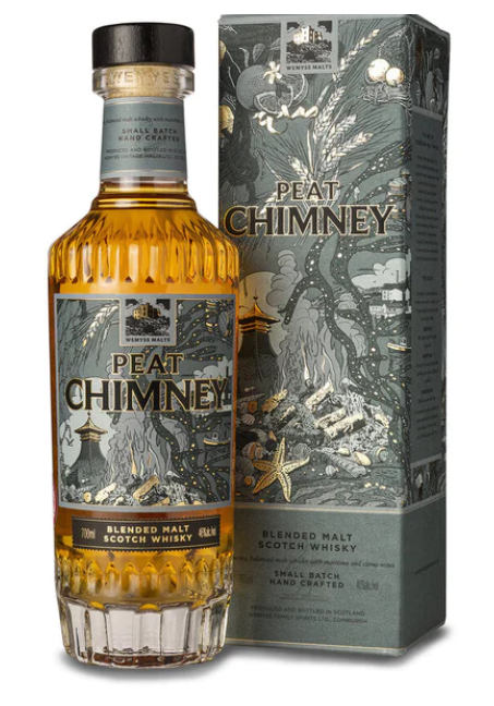 Wemyss Whisky - &quot;Peat Chimney&quot; - Blended Malt Scotch Whisky - 70cl