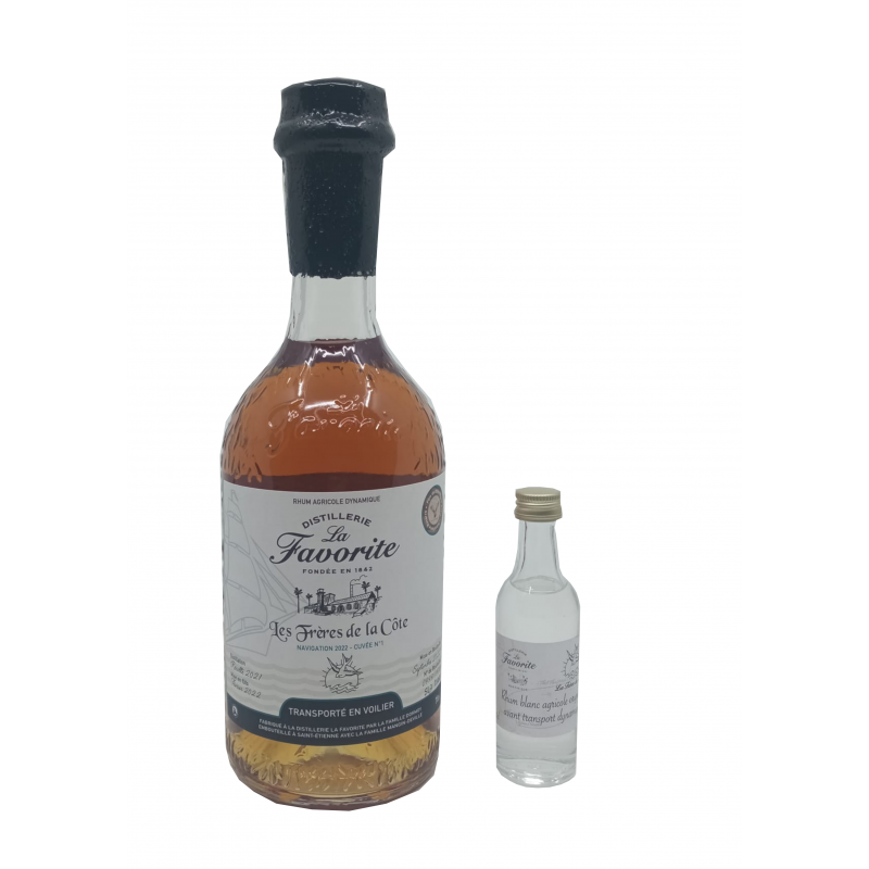 Les frères de la Côte - Rhum La Favorite Navigation 2022 Cuvée n°1 - 70cl - 54.7%