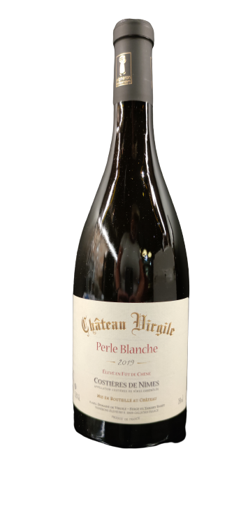 Chateau Virgile - &quot;Perle Blanche&quot; - Costières de Nîmes - Blanc - 2022 - 75cl
