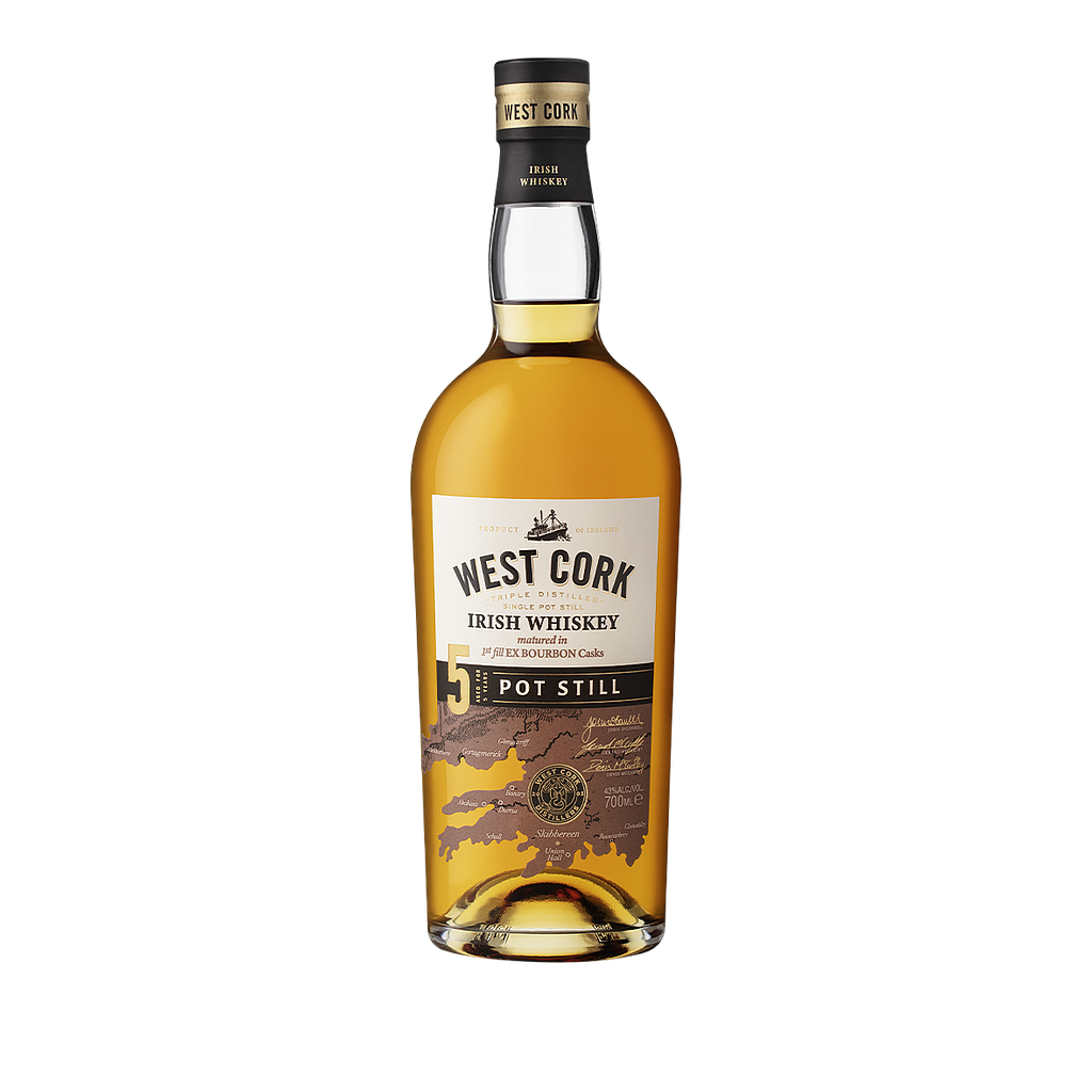 WEST CORK - 5 ans - Single Pot Still - 70cl