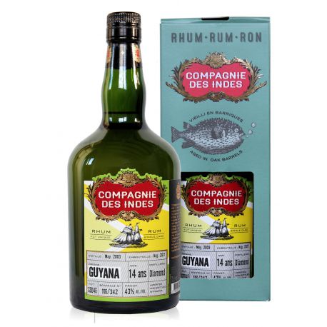 Rhum Compagnie Des Indes - Guyana - 14 ans - 70cl